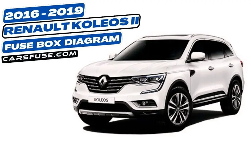 Renault Koleos Ii Fuse Box Diagram