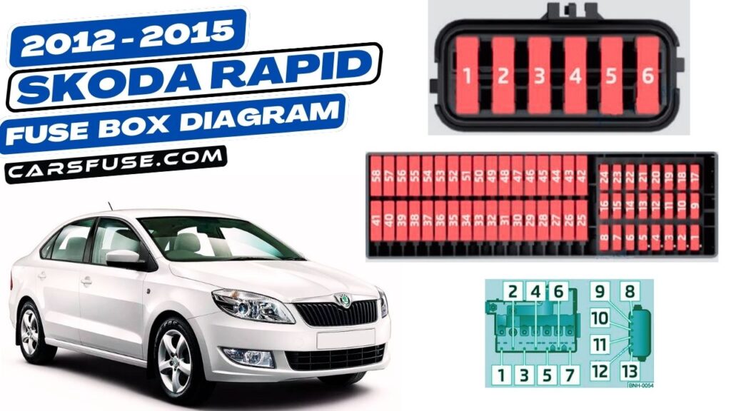 20122015 Skoda Rapid Fuse Box Diagram