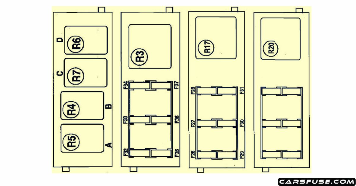 20032012 Renault Espace IV fuse box diagram