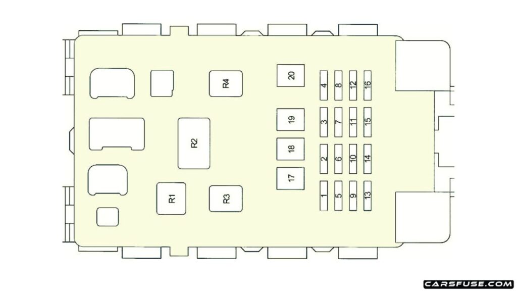 1999-2005-Toyota-Yaris-Echo-Vitz-XP10-passenger-compartment-fuse-box-diagram-carsfuse.com