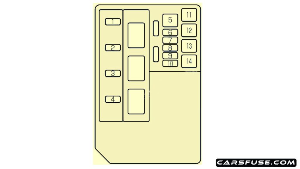 2000-2017-Suzuki-Jimny-engine-compartment-fuse-box-diagram-carsfuse.com