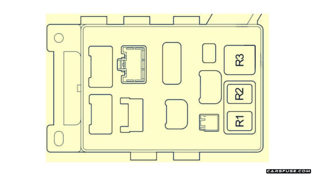 2001-2007-Toyota-Highlander-XU20-passenger-compartment-relay-Fuse-Box-Diagram-carsfuse.com