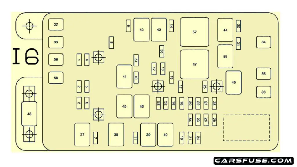 2003-2006-Buick-Rainier-engine-compartment-l6-fuse-box-diagram-carsfuse.com