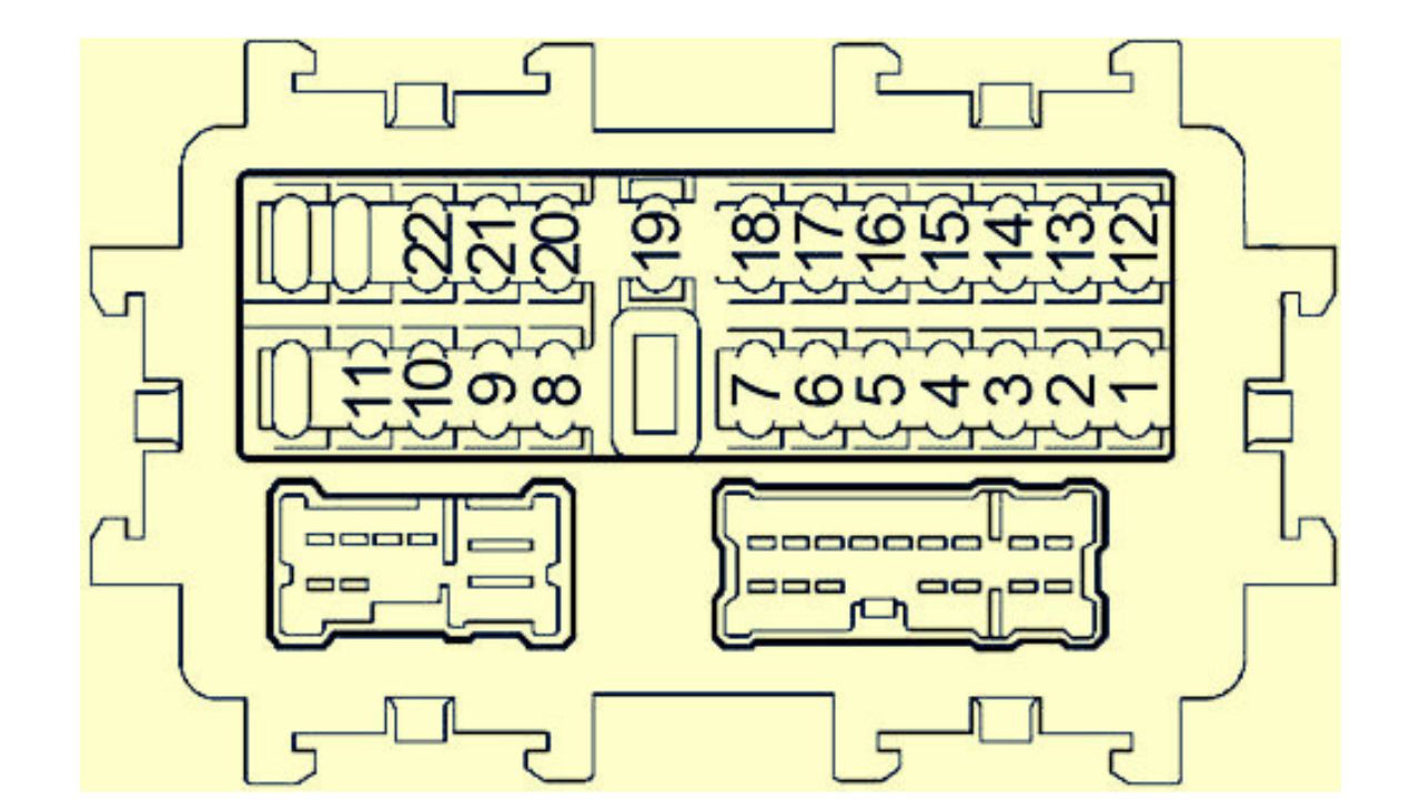20032007 Nissan Murano (Z50) fuse box diagram