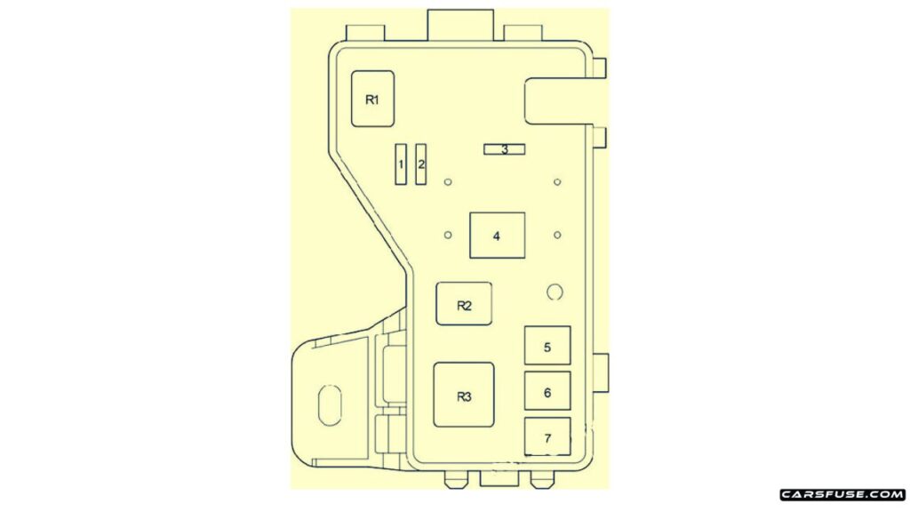 2004-2009-Toyota-Corolla-Verso-AR10-Engine-compartmnet-Additional-fuse-box-diagram-01-carsfuse.com