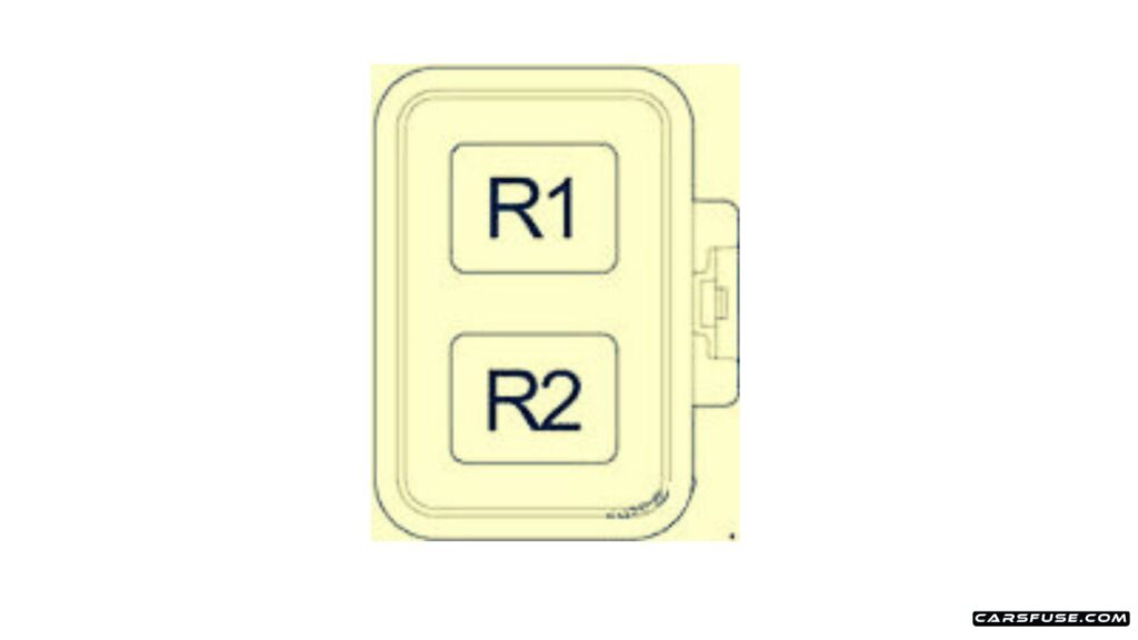 2004-2009-Toyota-Corolla-Verso-AR10-Passenger-compartmnet-Relay-fuse-box-no-1-diagram-carsfuse.com