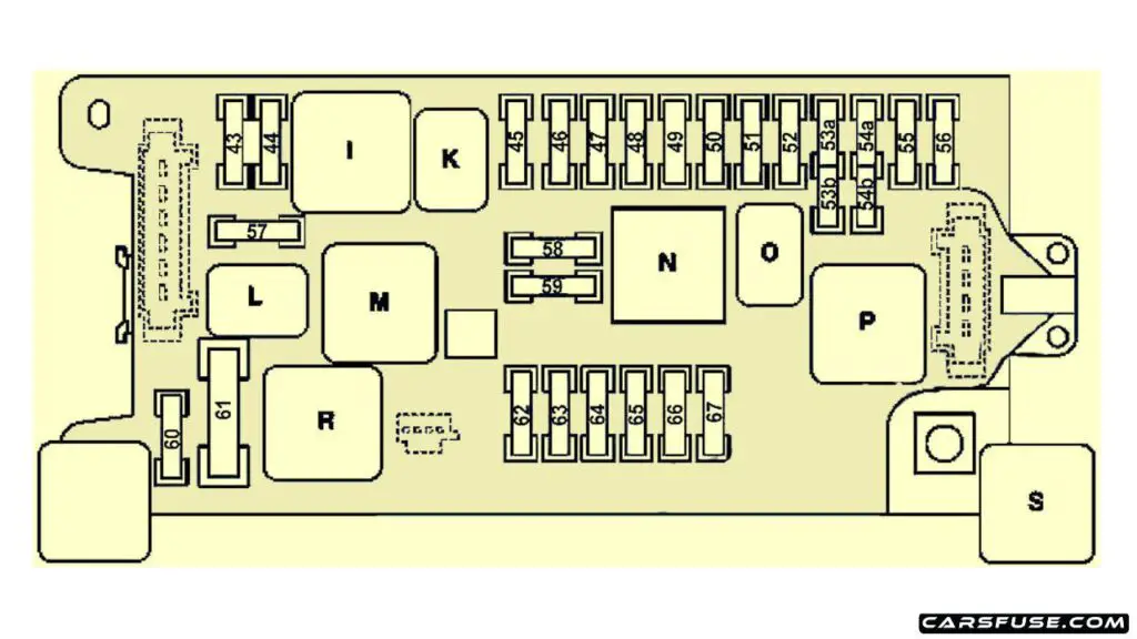 2004-2010-Mercedes-Benz-CLS-Class-W219-engine-compartment-fuse-box-diagram-carsfuse.com