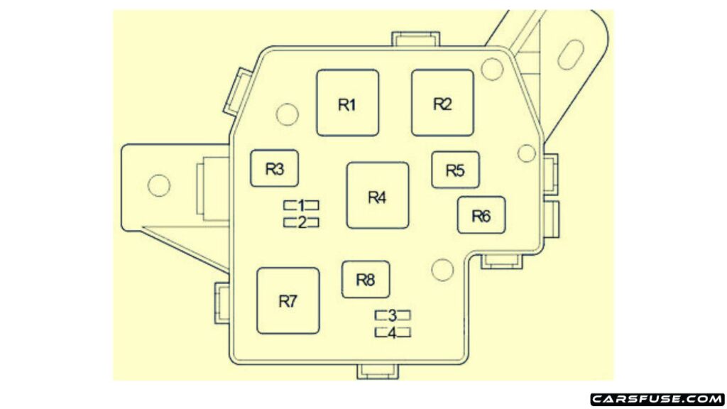 2005-2013-toyota-yaris-vitz-belta-xp90-engine-compartment-relay-box-with-drl-fuse-box-diagram-carsfuse.com