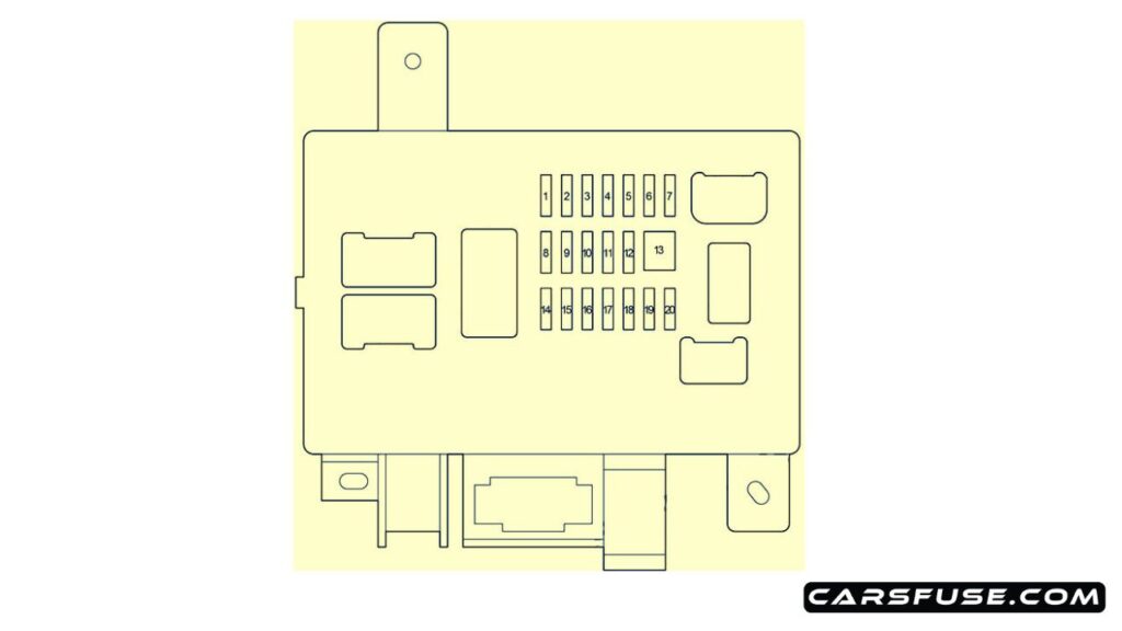 2005-2015-Toyota-Tacoma-passenger-compartment-fuse-box-diagram-carsfuse.com