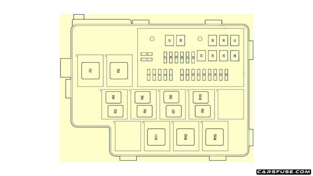 2006-2012-Toyota-RAV4-XA30-engine-compartment-diagram-01-fuse-box-diagram-carsfuse.com