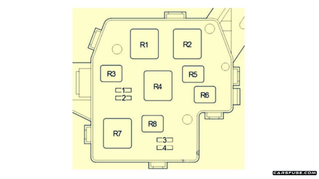 2008-2016-Toyota-ist-Urban-Cruiser-Scion-XD-Engine-compartment-Relay-fuse-box-no-02-with-DRL-diagram-carsfuse.com