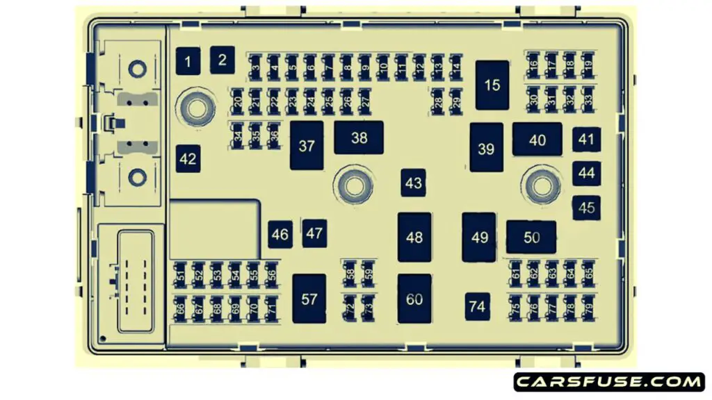 2010-2022-Chevrolet-Express-engine-compartment-fuse-box-diagram-carsfuse.com