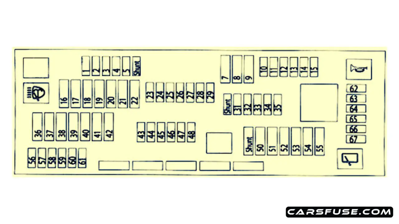 2011-2017 BMW X3 (F25) fuse box diagram