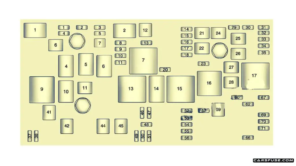 2013-2016-Chevrolet-Malibu-Engine-compartment-fuse-box-diagram-carsfuse.com