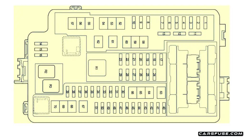 2016-2019-Toyota-pirus-xw50-engine-compartment-fuse-box-diagram-carsfuse.com